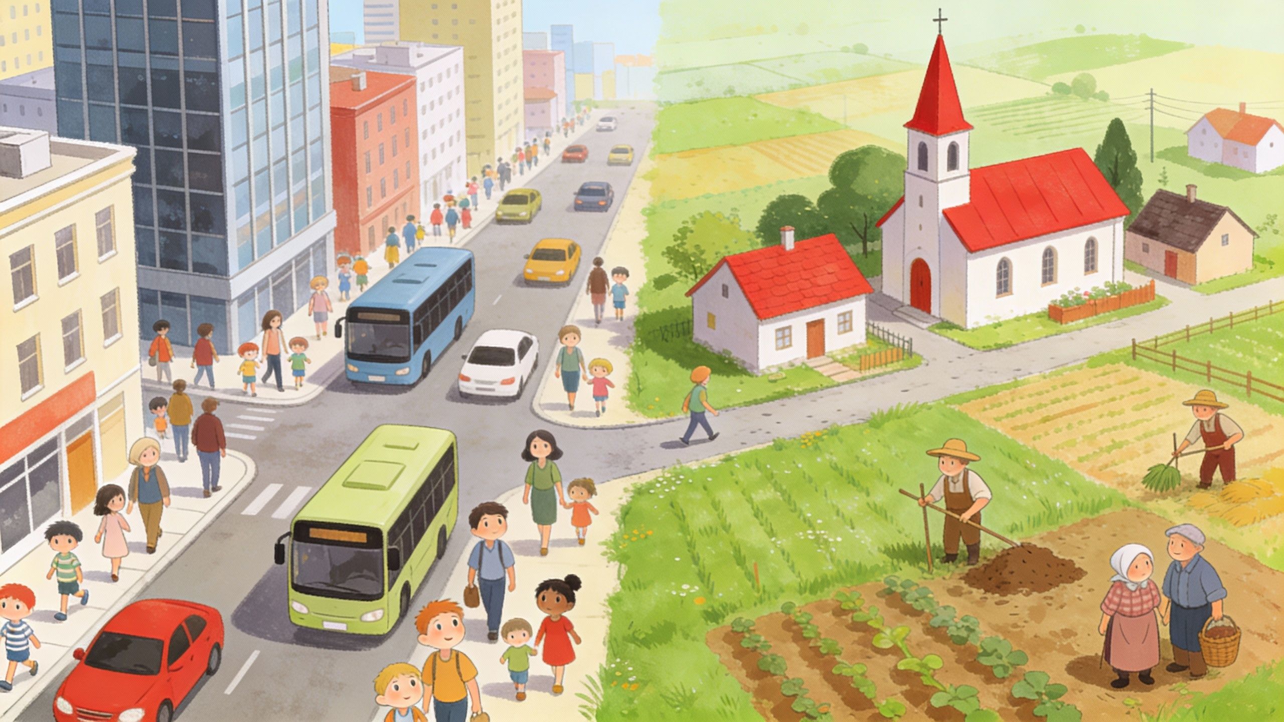 Quelle est la différence entre une ville et un village ?