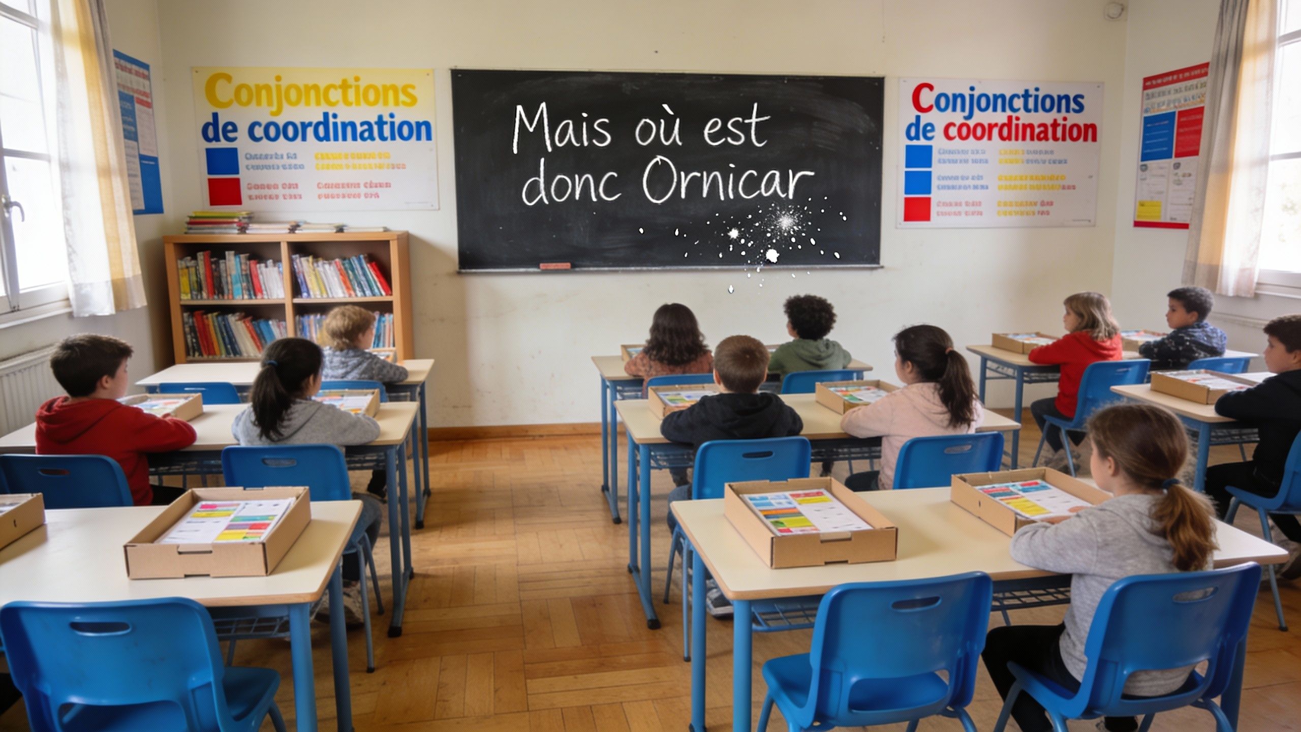 Conjonctions de coordination : mais, ou, et, donc, or, ni, car