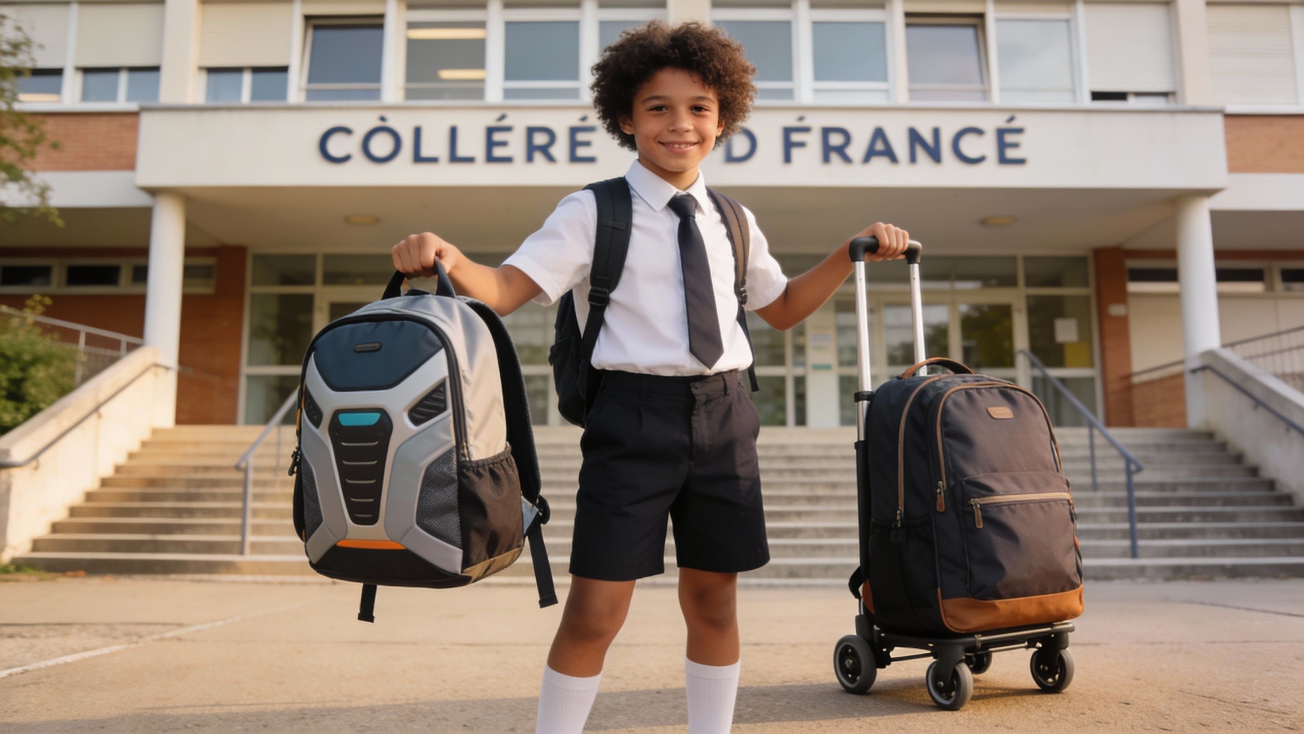 Cartable à roulettes ou sac à dos au collège : une bonne idée pour le dos ?