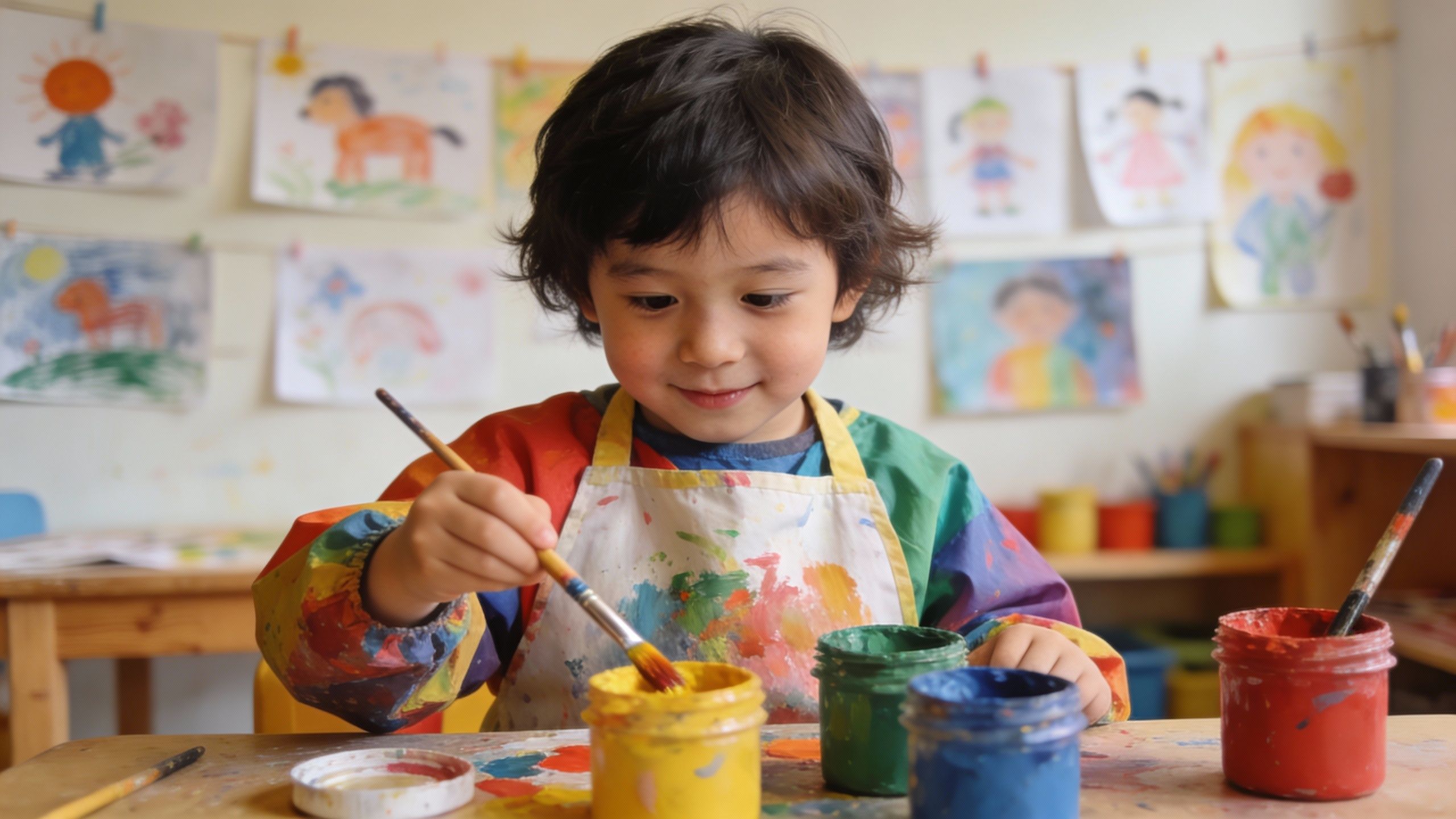 Patron gratuit : tablier de peinture pour la maternelle
