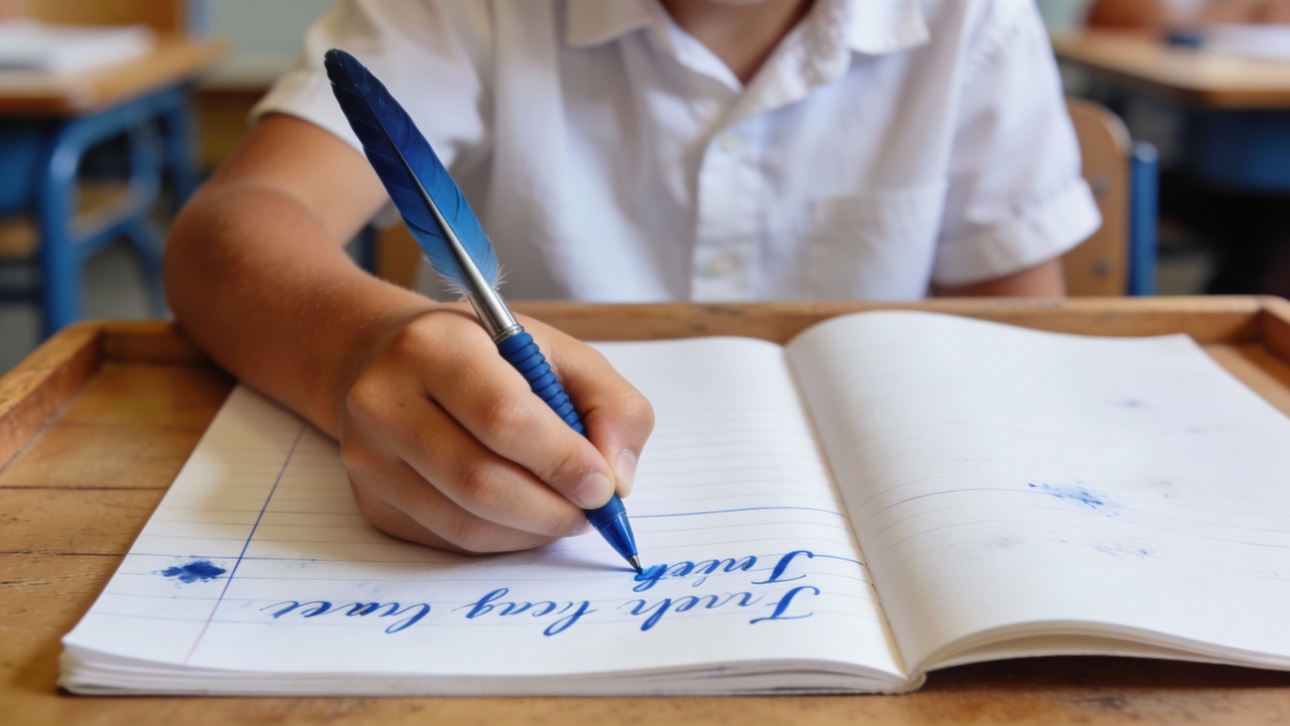 Le guide du stylo plume pour gaucher : écrire sans bavure à l’école