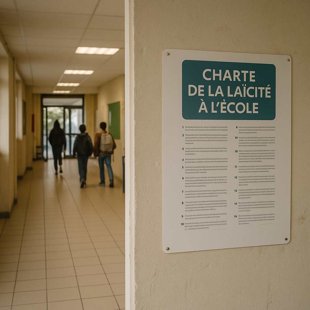 Affichage charte de la laïcité salle de classe obligatoire ?