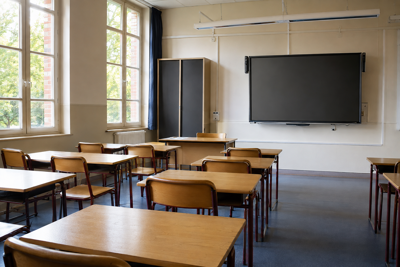 Tableau interactif à l'école publique : qui finance le budget ?