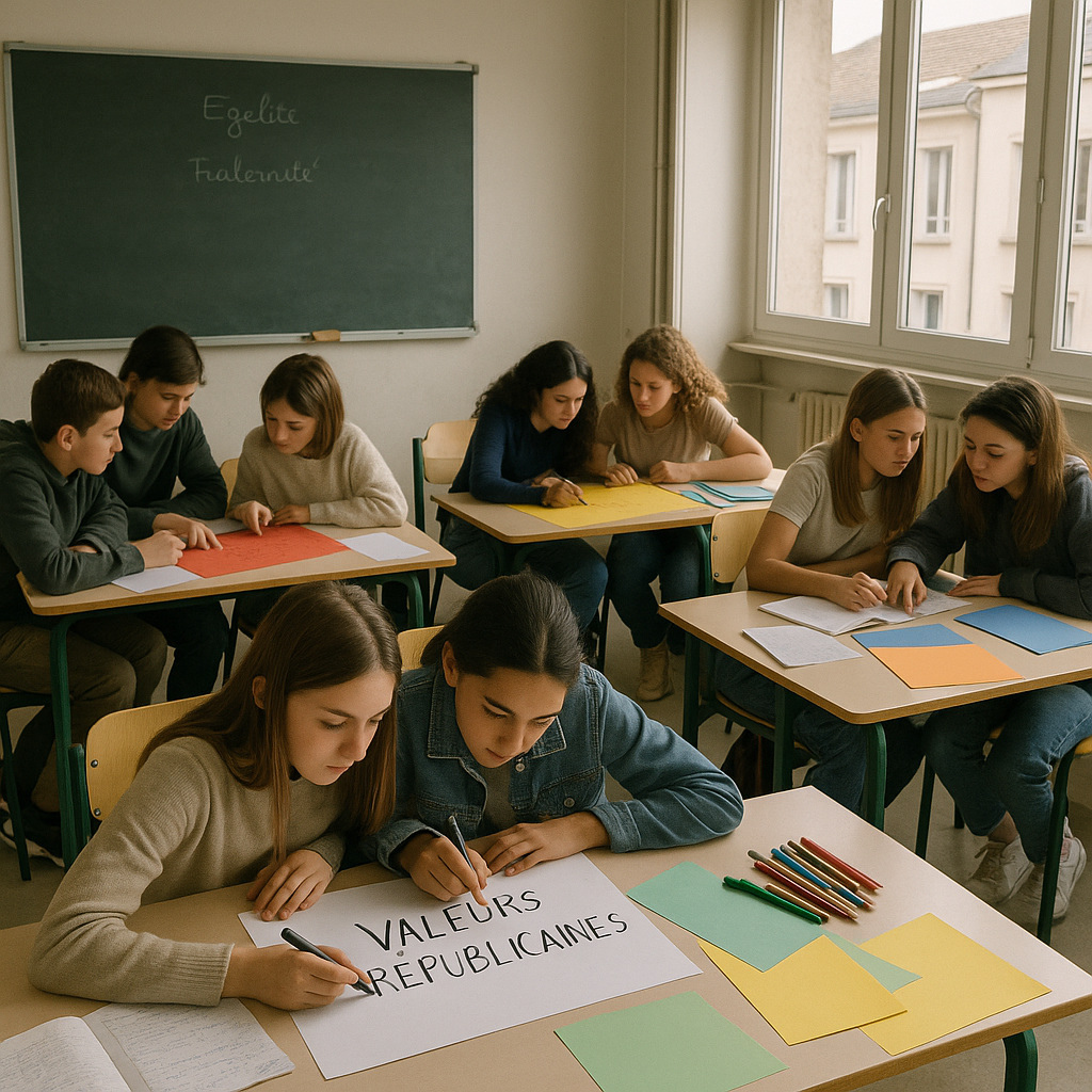 Concours ou projets scolaires sur les valeurs de la République