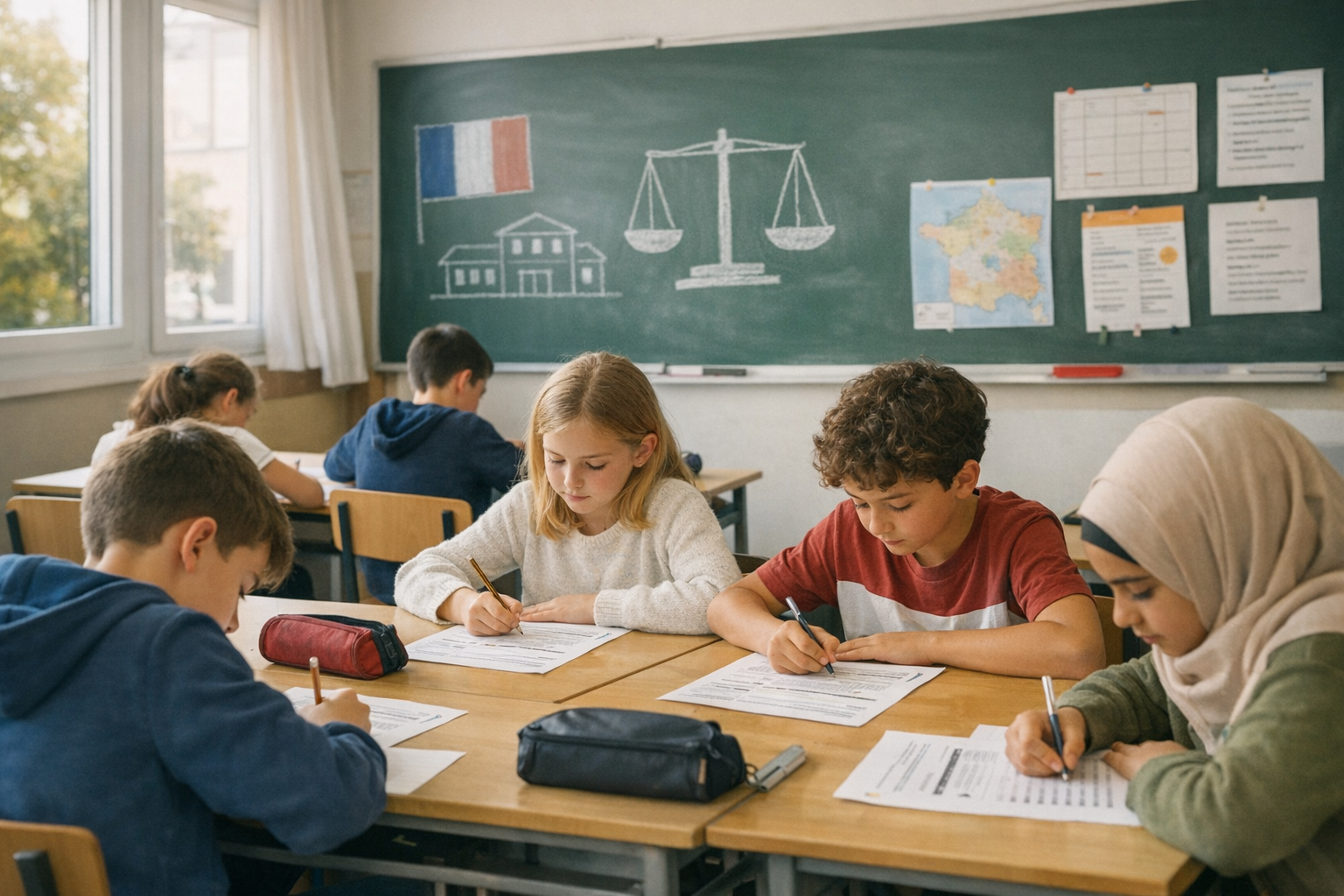 Enseigner la laïcité avec des exercices imprimables en classe