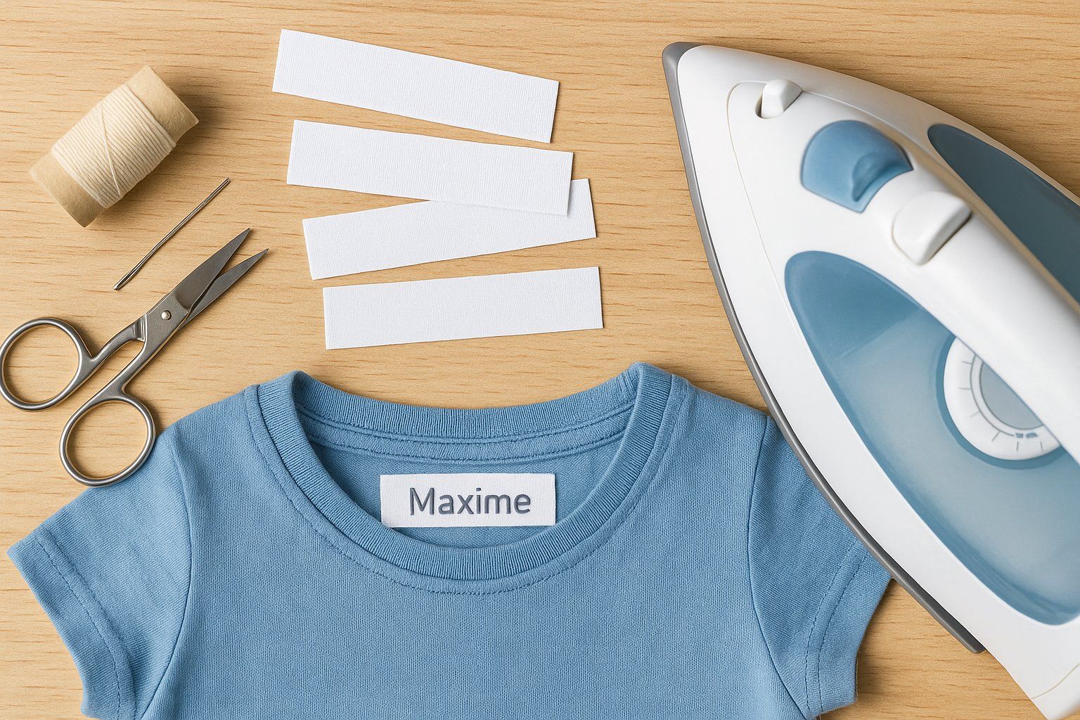 Étiquette prénom à coudre ou thermocollante : comment choisir et bien les utiliser à l’école