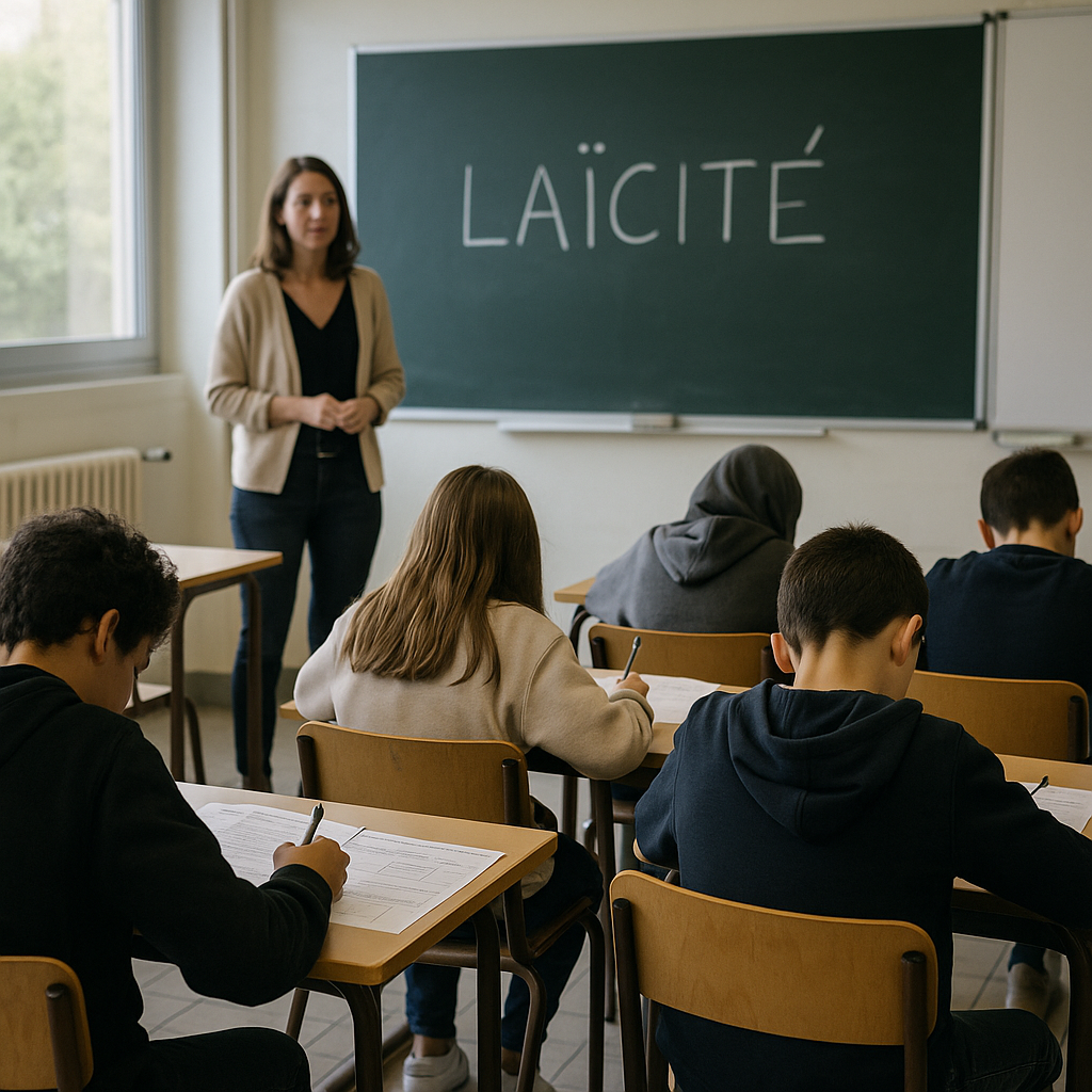 Évaluation laïcité collège avec correction : modèle prêt à l'emploi