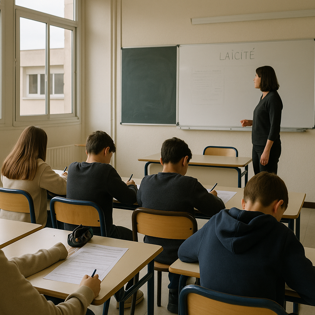 Évaluation laïcité collège avec correction : modèle prêt à l'emploi