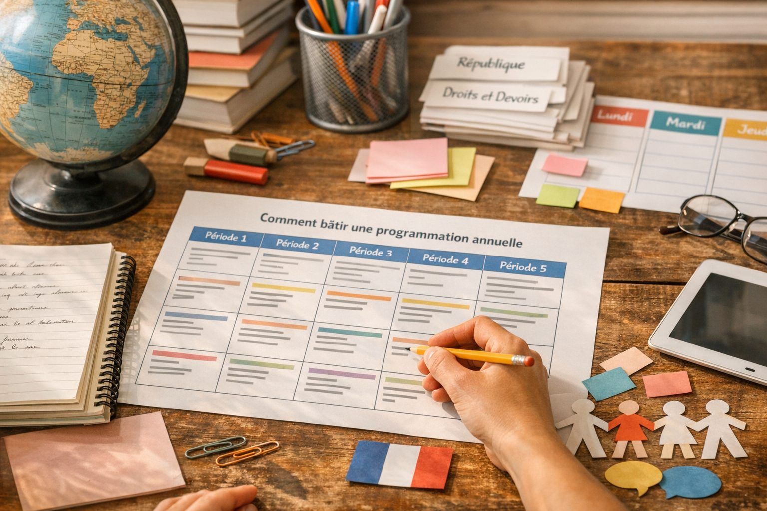 Comment bâtir une programmation annuelle EMC CM2 en 5 périodes