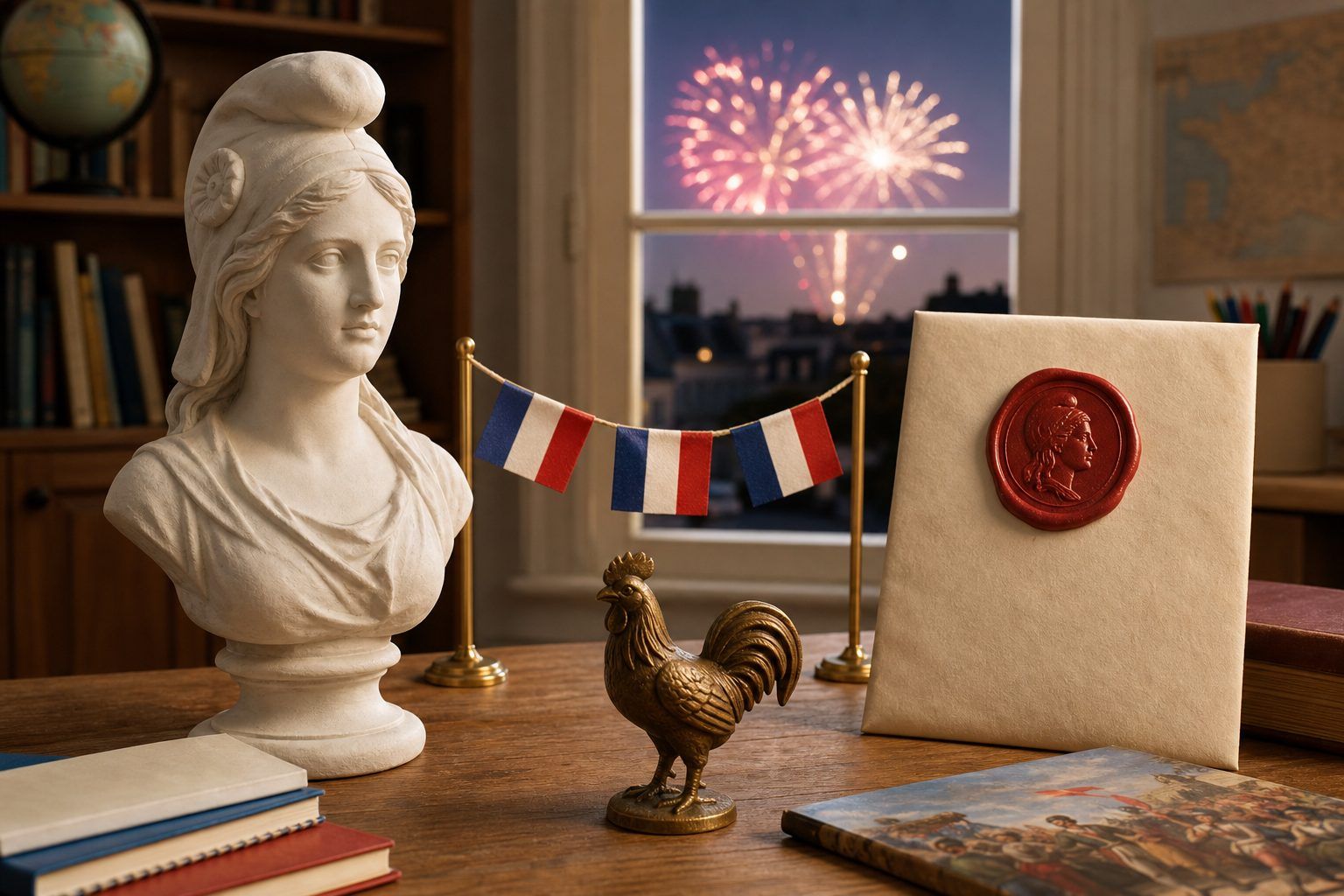 Marianne, le 14 Juillet, le sceau et le coq : comment les situer sans les confondre