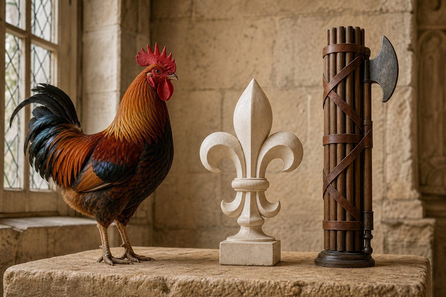 Coq gaulois, fleur de lys et faisceau de licteur : ne pas tout confondre