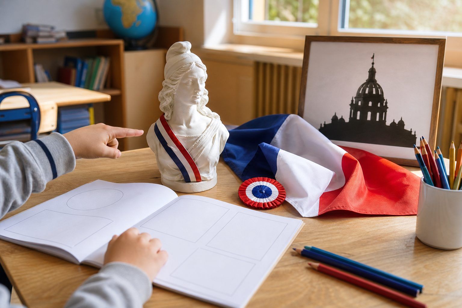 Les symboles de la République française à faire identifier