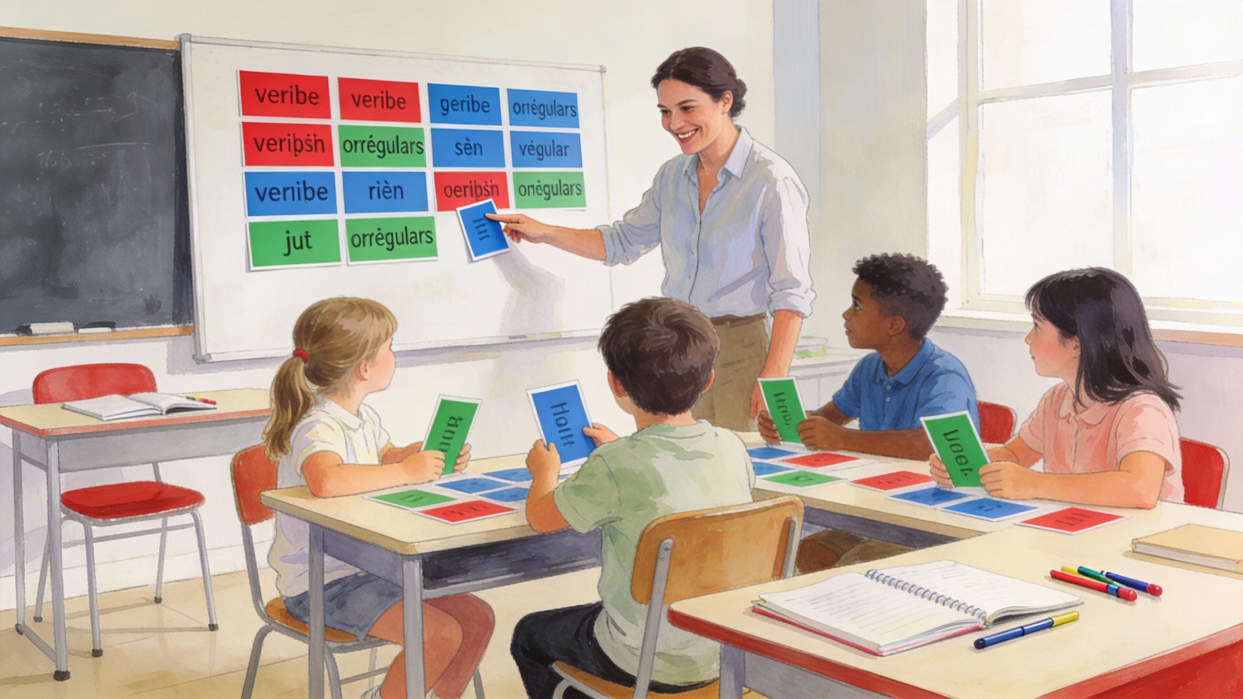 Apprendre les verbes irréguliers anglais astuces