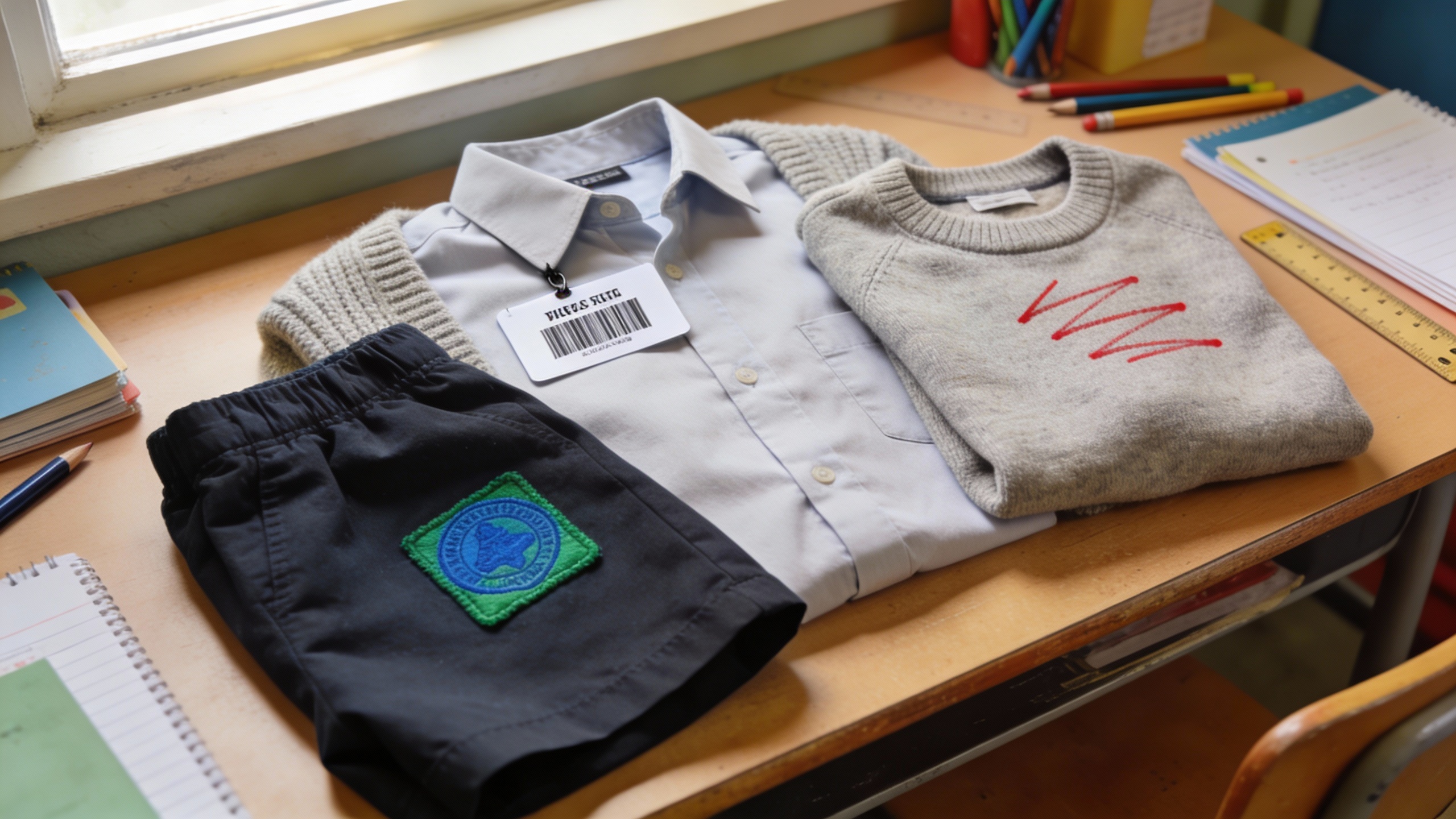 Astuce marquage vêtements école